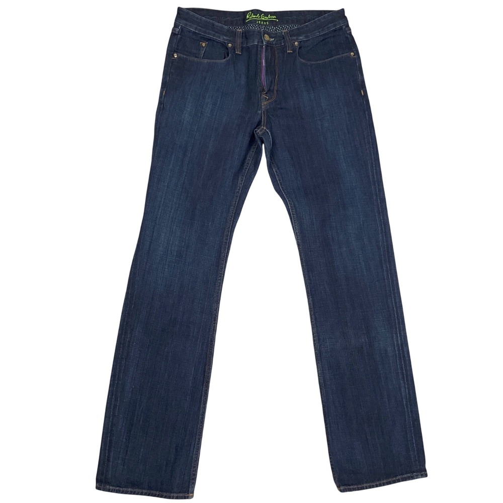 Robert Graham Jeans Mens 33 Indigo Blue Classic Yates Straight Leg